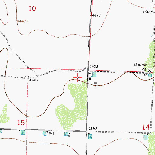 Topographic Map of 10239 Water Well, NM
