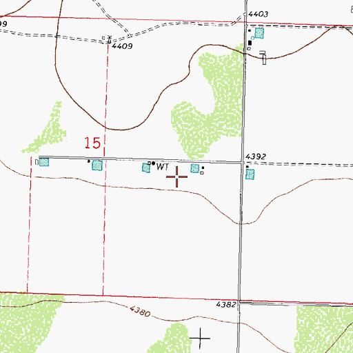 Topographic Map of 00609 Water Well, NM