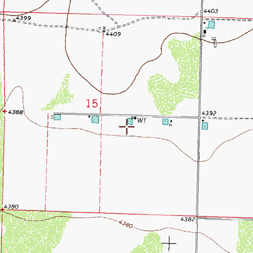 Topographic Map of 10244 Water Well, NM