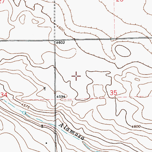 Topographic Map of 10312 Water Well, NM