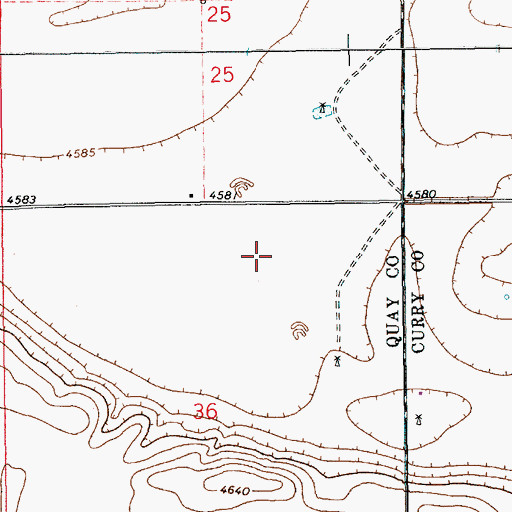 Topographic Map of 10306 Water Well, NM