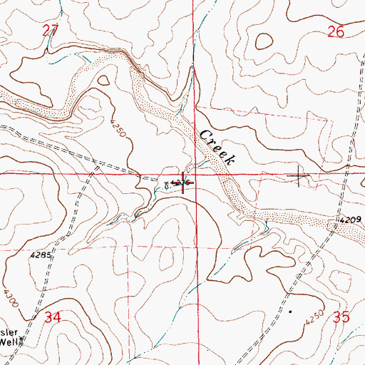 Topographic Map of 05348 Water Well, NM