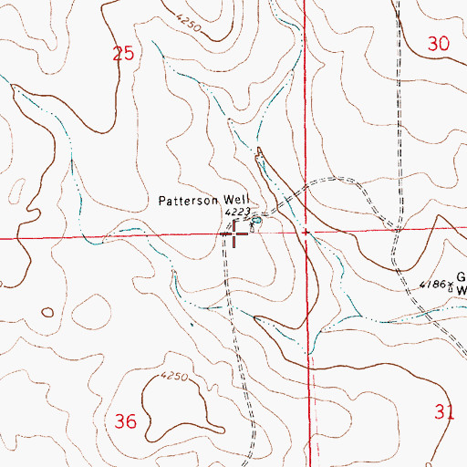 Topographic Map of 05366 Water Well, NM