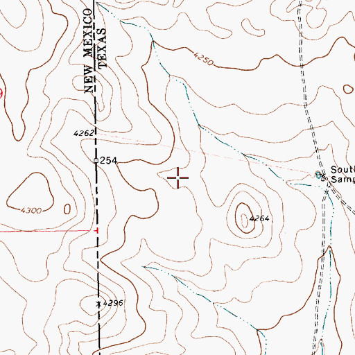 Topographic Map of 05372 Water Well, NM