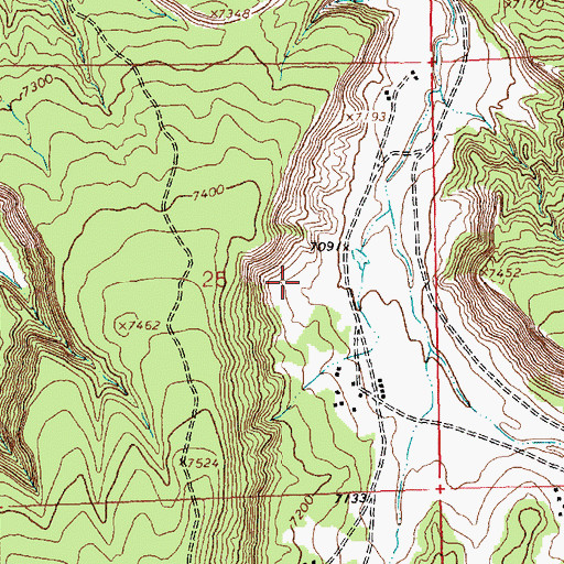 Topographic Map of 10016 Water Well, NM