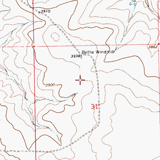 Topographic Map of 05531 Water Well, NM