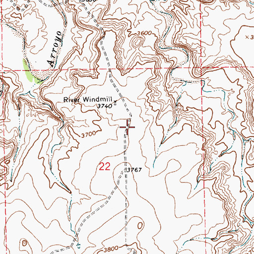 Topographic Map of 05526 Water Well, NM