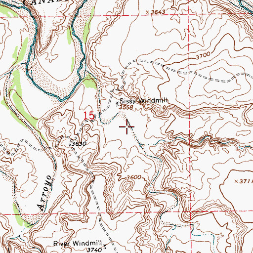 Topographic Map of 05524 Water Well, NM