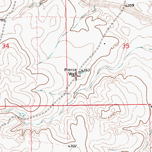 Topographic Map of 05370 Water Well, NM