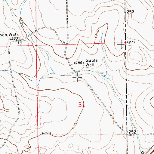 Topographic Map of 05352 Water Well, NM