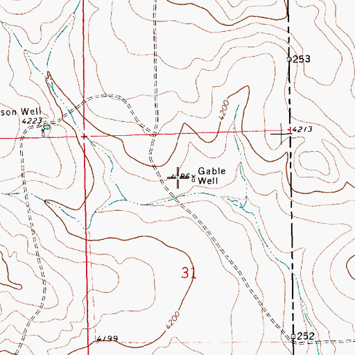 Topographic Map of 05373 Water Well, NM
