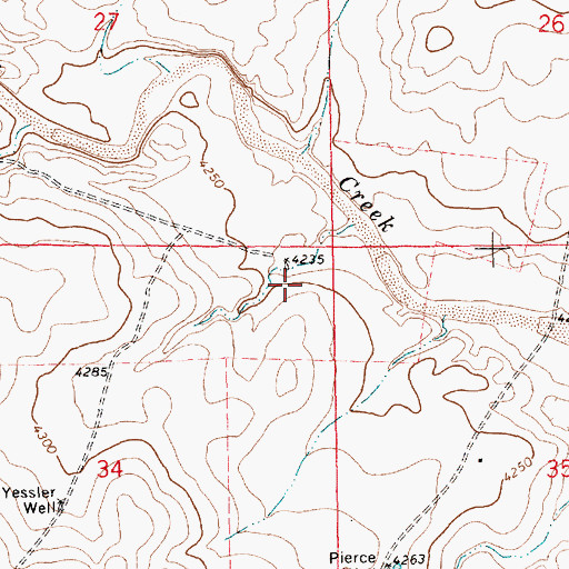 Topographic Map of 05368 Water Well, NM