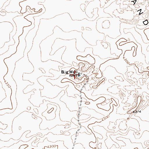 Topographic Map of 05371 Water Well, NM