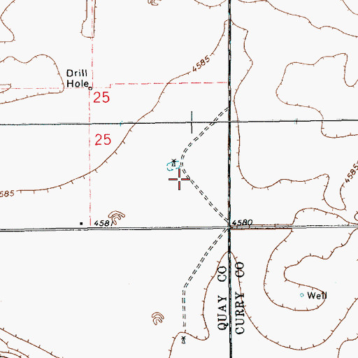 Topographic Map of 10693 Water Well, NM
