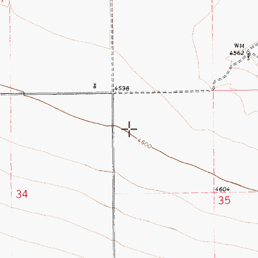 Topographic Map of 10411 Water Well, NM