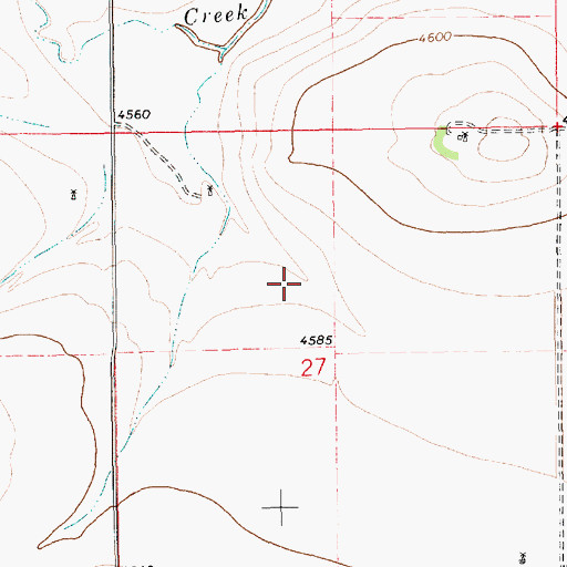 Topographic Map of 10293 Water Well, NM