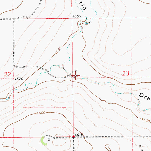 Topographic Map of 10750 Water Well, NM