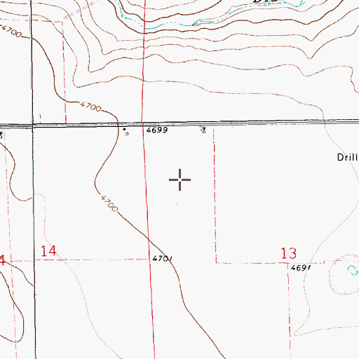 Topographic Map of 10515 Water Well, NM