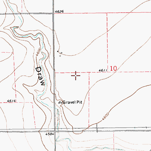 Topographic Map of 10402 Water Well, NM