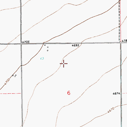 Topographic Map of 10298 Water Well, NM