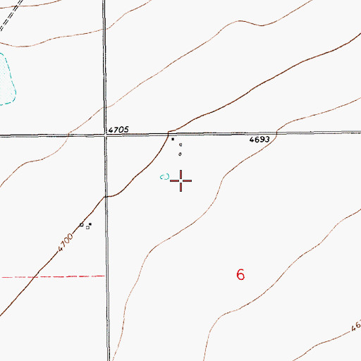 Topographic Map of 10432 Water Well, NM
