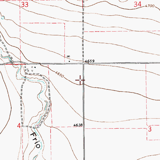 Topographic Map of 10434 Water Well, NM