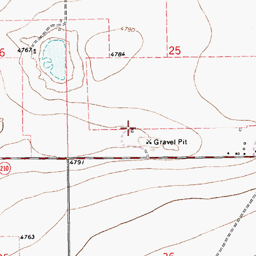 Topographic Map of 10585 Water Well, NM