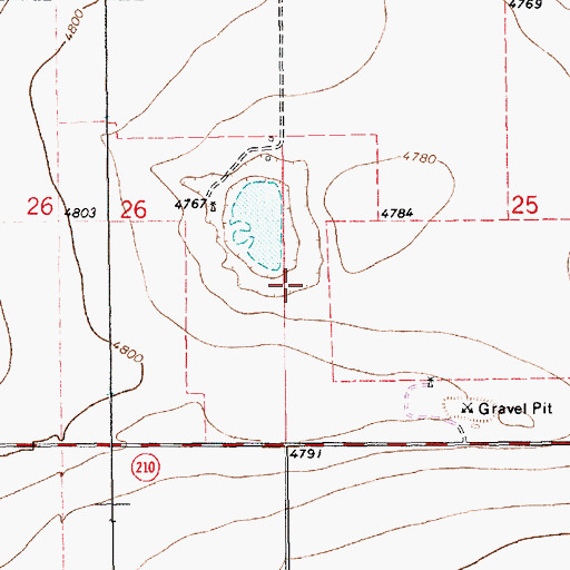 Topographic Map of 10586 Water Well, NM