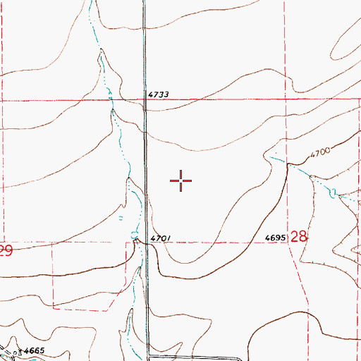 Topographic Map of 10428 Water Well, NM