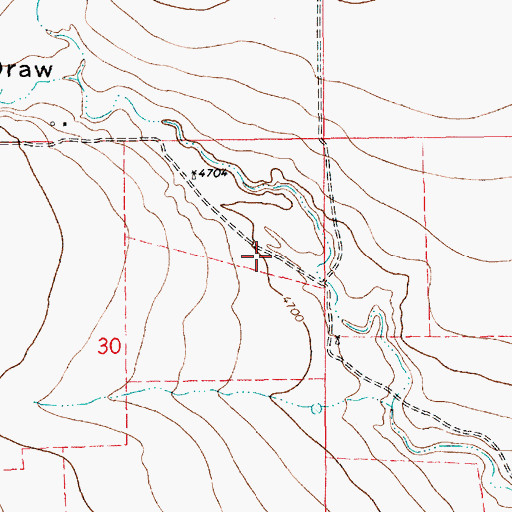 Topographic Map of 10431 Water Well, NM