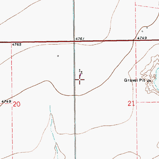 Topographic Map of 10424 Water Well, NM