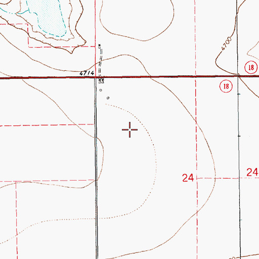 Topographic Map of 10426 Water Well, NM