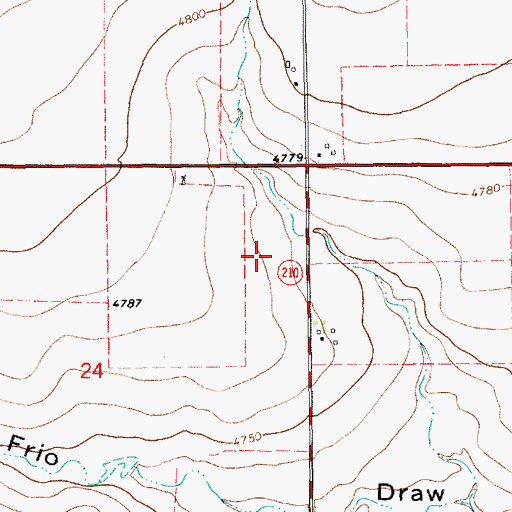 Topographic Map of 10582 Water Well, NM
