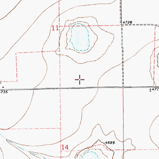 Topographic Map of 10420 Water Well, NM