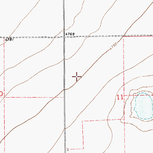 Topographic Map of 10419 Water Well, NM