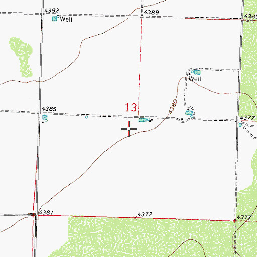 Topographic Map of 00604 Water Well, NM