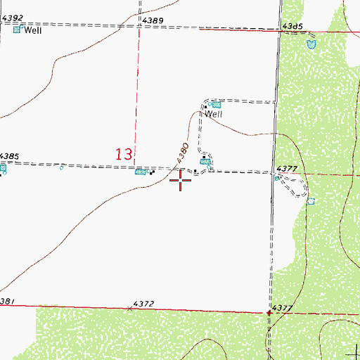 Topographic Map of 00602 Water Well, NM