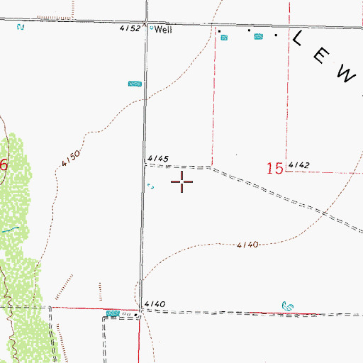 Topographic Map of 00320 Water Well, NM