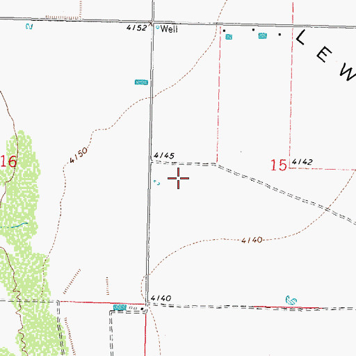 Topographic Map of 00319 Water Well, NM