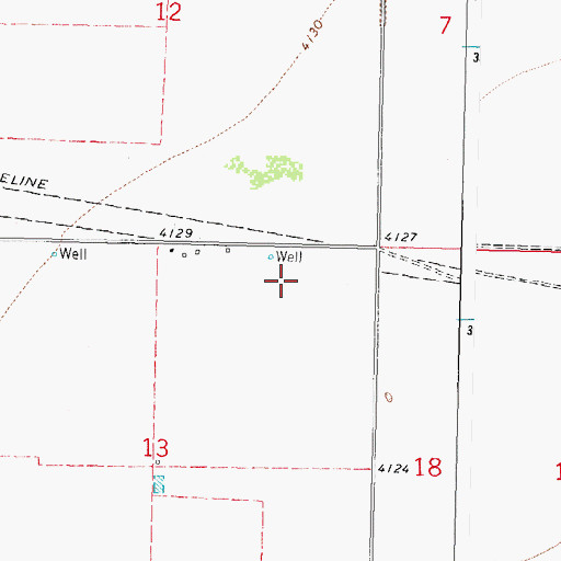 Topographic Map of 10124 Water Well, NM