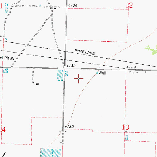 Topographic Map of 00298 Water Well, NM