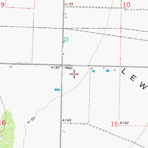 Topographic Map of 10129 Water Well, NM