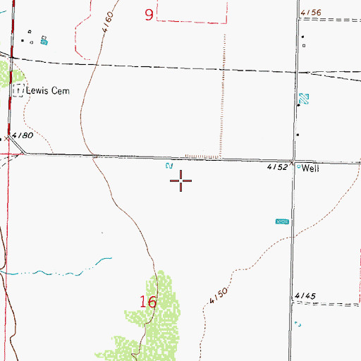 Topographic Map of 10132 Water Well, NM