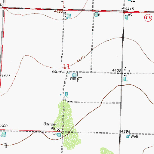 Topographic Map of 06071 Water Well, NM
