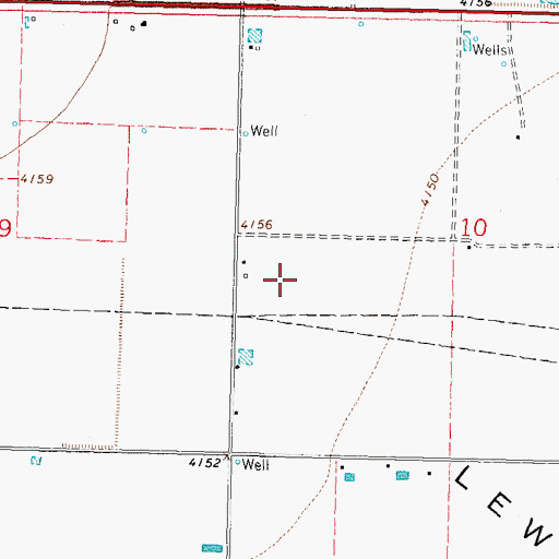 Topographic Map of 00285 Water Well, NM