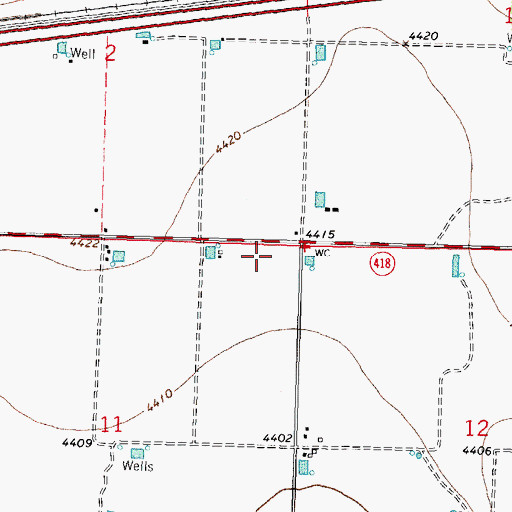 Topographic Map of 10225 Water Well, NM