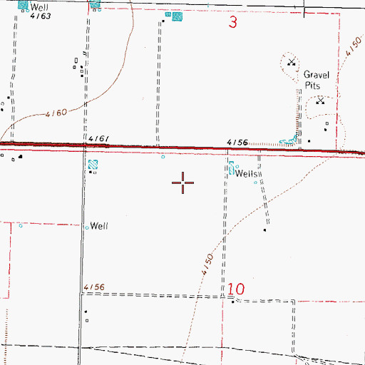 Topographic Map of 00278 Water Well, NM