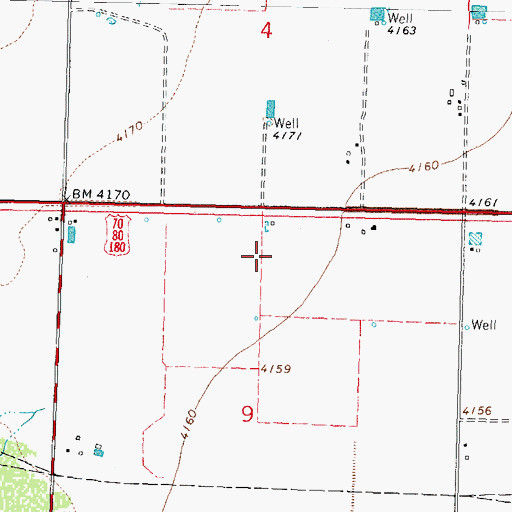 Topographic Map of 00275 Water Well, NM