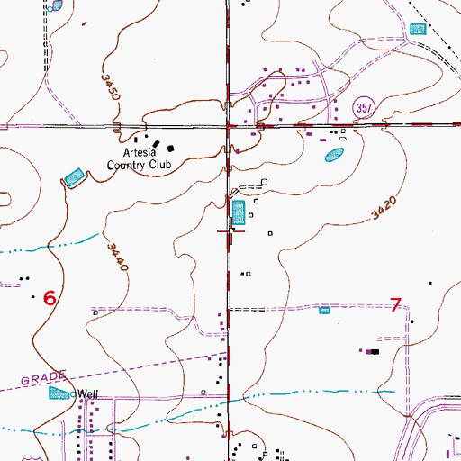 Topographic Map of 05049 Water Well, NM
