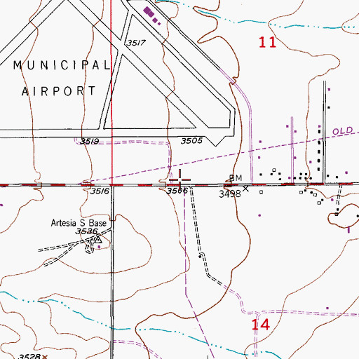 Topographic Map of 06000 Water Well, NM